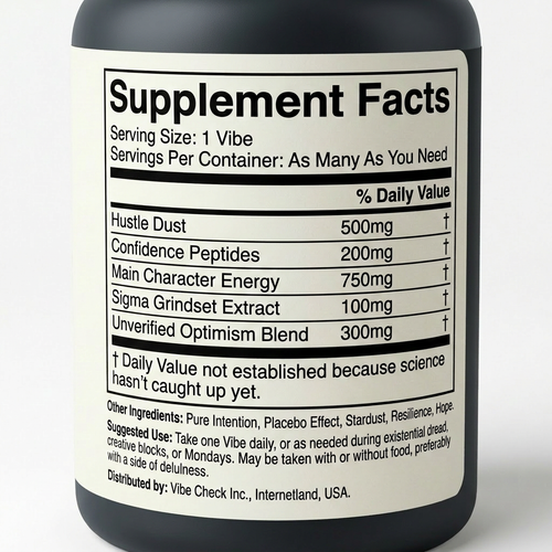 Super Supplement (Not A Real Product)